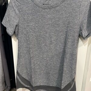 Athleta Heather Gray Short Sleeve Tee